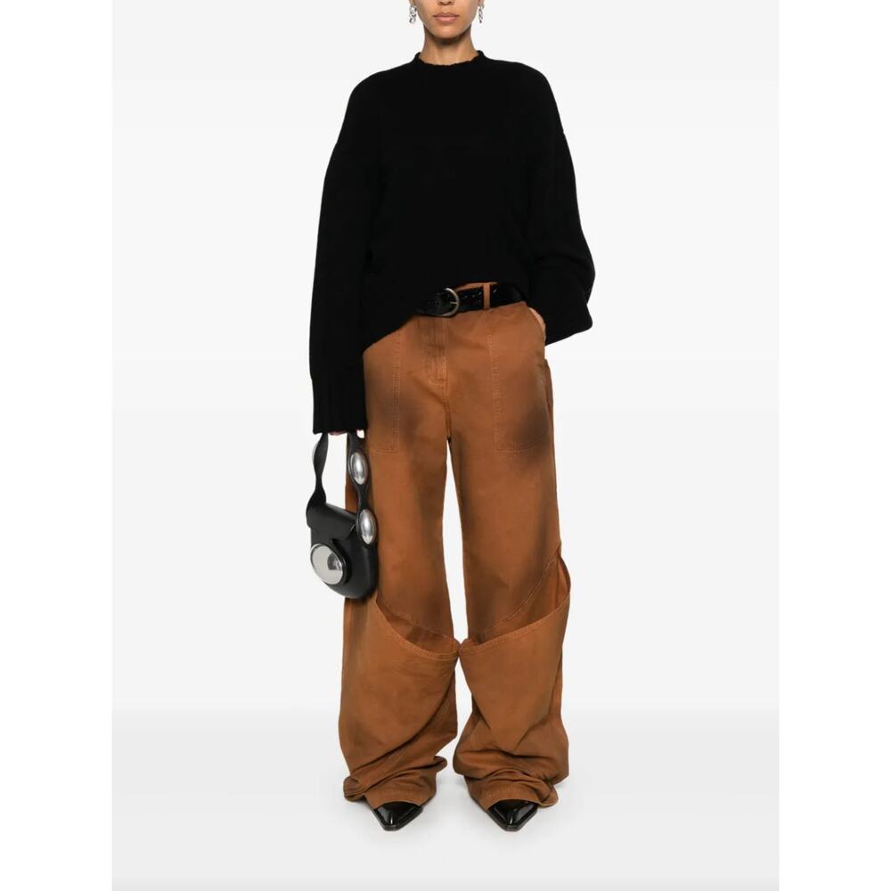 THE ATTICO Khaki Long Pants